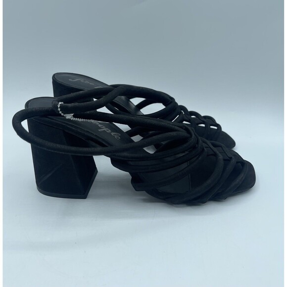 FREE PEOPLE Colette Cinched Block Heel Sandals, Black, EU39.5/US9 NWOB - Picture 4 of 16